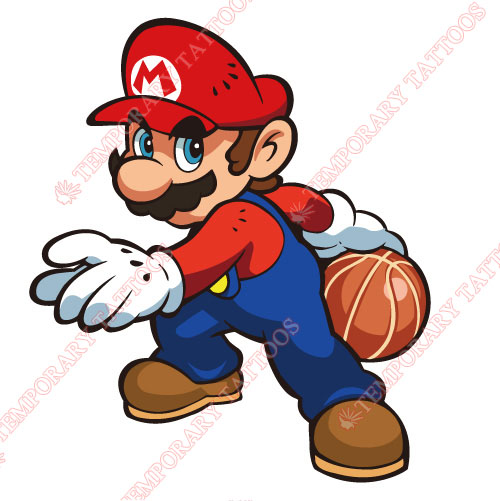 Mario Customize Temporary Tattoos Stickers NO.1362